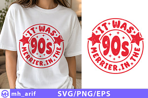 Christmas Funny 90s Quote SVG, a Seasonal Illustration by mh_arif