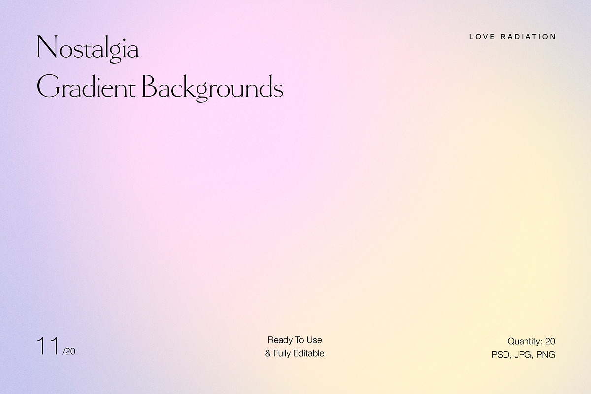 Nostalgia Gradient Backgrounds PSD, an Object Graphic by Love Radiation Studio (Photo 10 of 16)