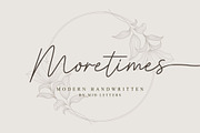 Moretimes Script, a Script Font by MJB Letters (Thumbnail 1 of 13)