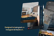 Navy & Gold Realtor Canva Templates, a Social Media Template by Evan Olsen Studios (Thumbnail 2 of 5)
