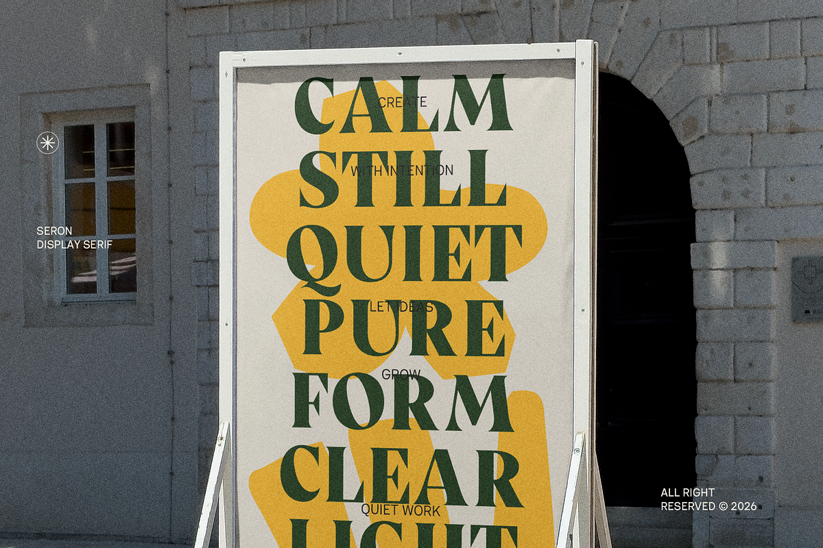 Seron - Bold Display Serif Font, a Serif Font by Indotype Foundry (Photo 3 of 10)