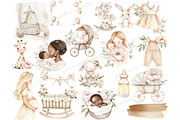 Neutral Baby Clipart | Baby Shower, a Person Illustration by GlamArtZhanna (Thumbnail 3 of 6)