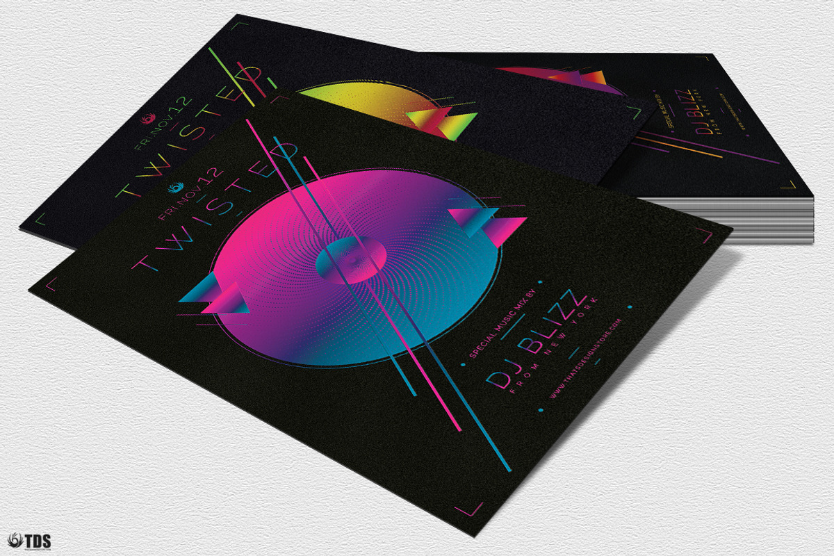 Twisted Session Flyer Template, a Flyer Template by ThatsDesignArt (Photo 7 of 12)
