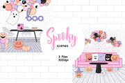 Spooky Scenes, a Seasonal Illustration by GlamArtZhanna (Thumbnail 1 of 3)
