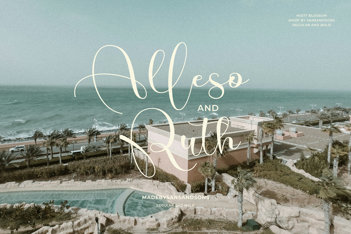 Misty Blossom, a Script Font by Sans & Sons (Photo 9 of 9)