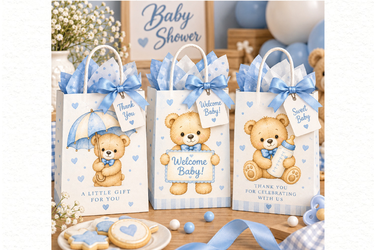 Baby Shower Boy Clipart, an Animal Illustration by Villa 11 Estudio (Photo 11 of 11)