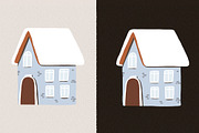 Christmas winter houses clipart, an Animal Illustration by LukaJreym (Thumbnail 10 of 15)