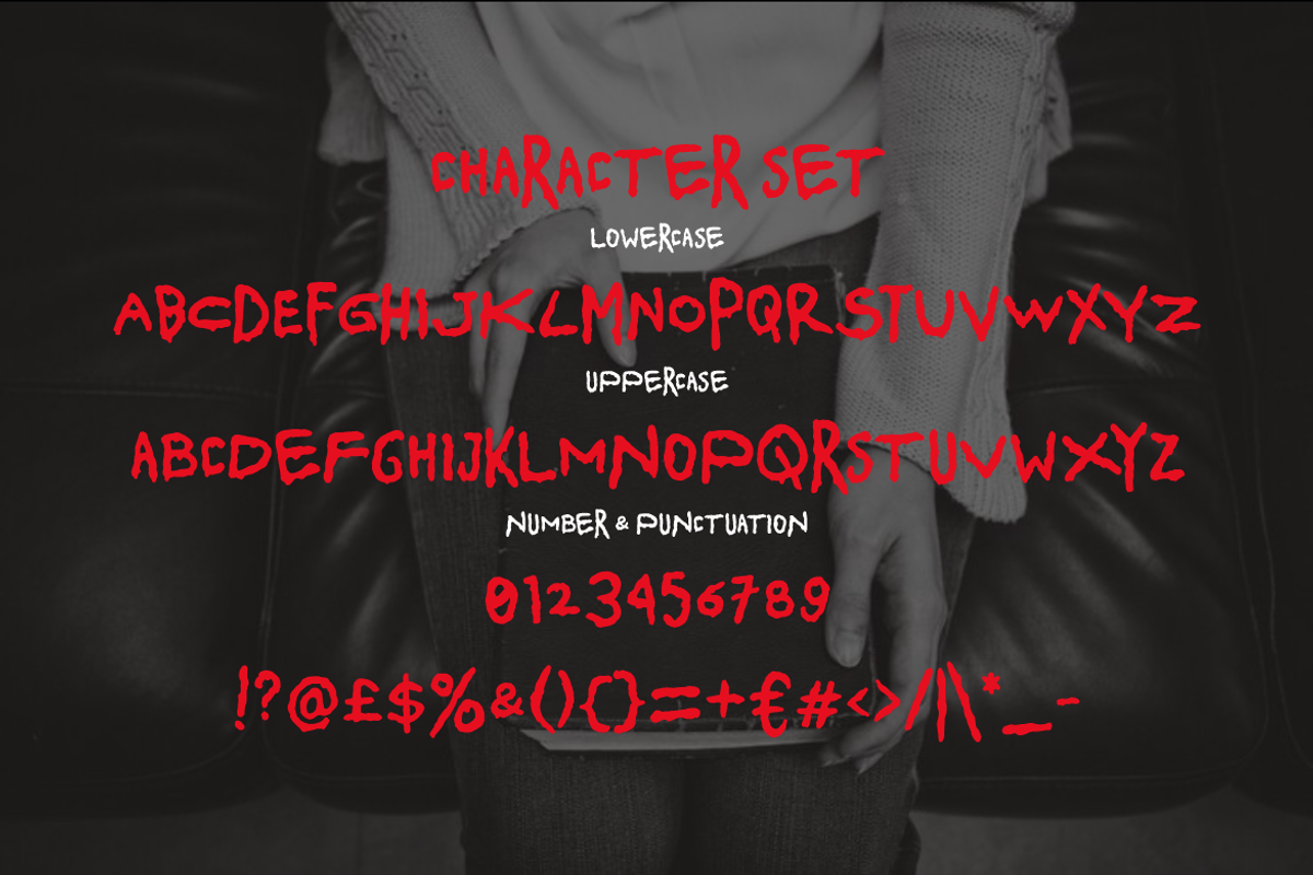 Spooky Scribble Horror Handwriting, a Font by PutraCetol Studio