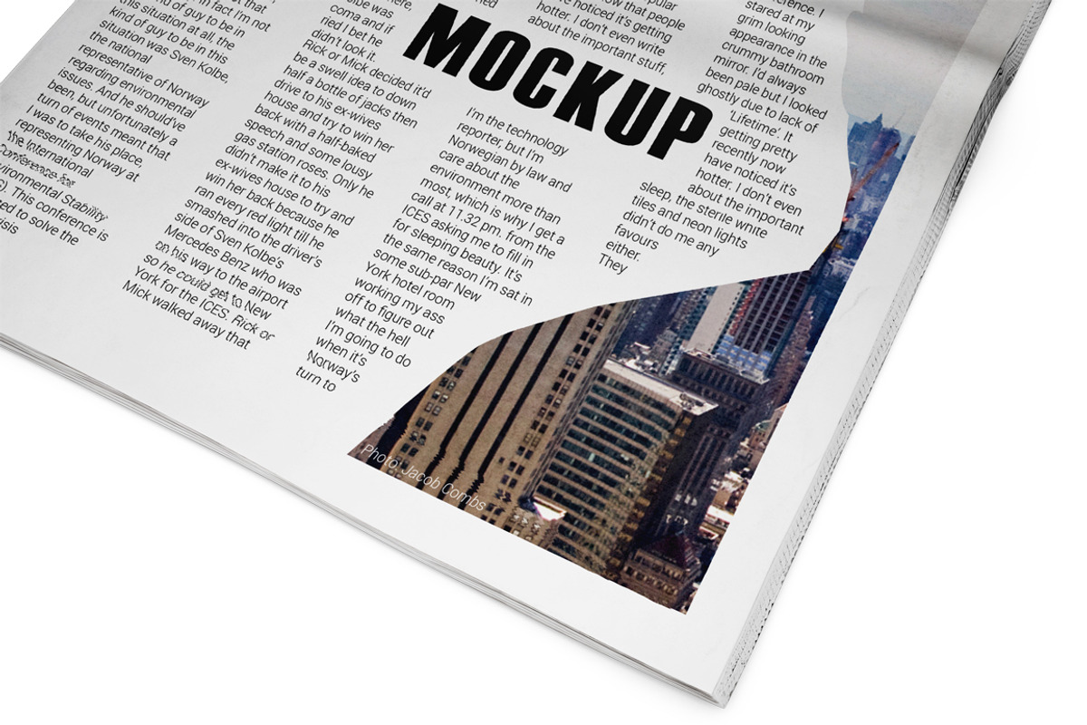 Newspaper Mockup, an Advertising Mockup by PixelMockup (Photo 7 of 17)