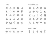 1500 Line Icons Pack, an Outline Icon by WORAKAMON Design Studio (Thumbnail 7 of 18)