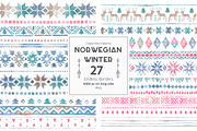 Norwegian Winter - Seamless Patterns, a Pattern Graphic by Lumitar (Thumbnail 4 of 5)