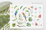 Tropical Vacation. Watercolor, a Seasonal Illustration by Farida Bik (Thumbnail 2 of 16)