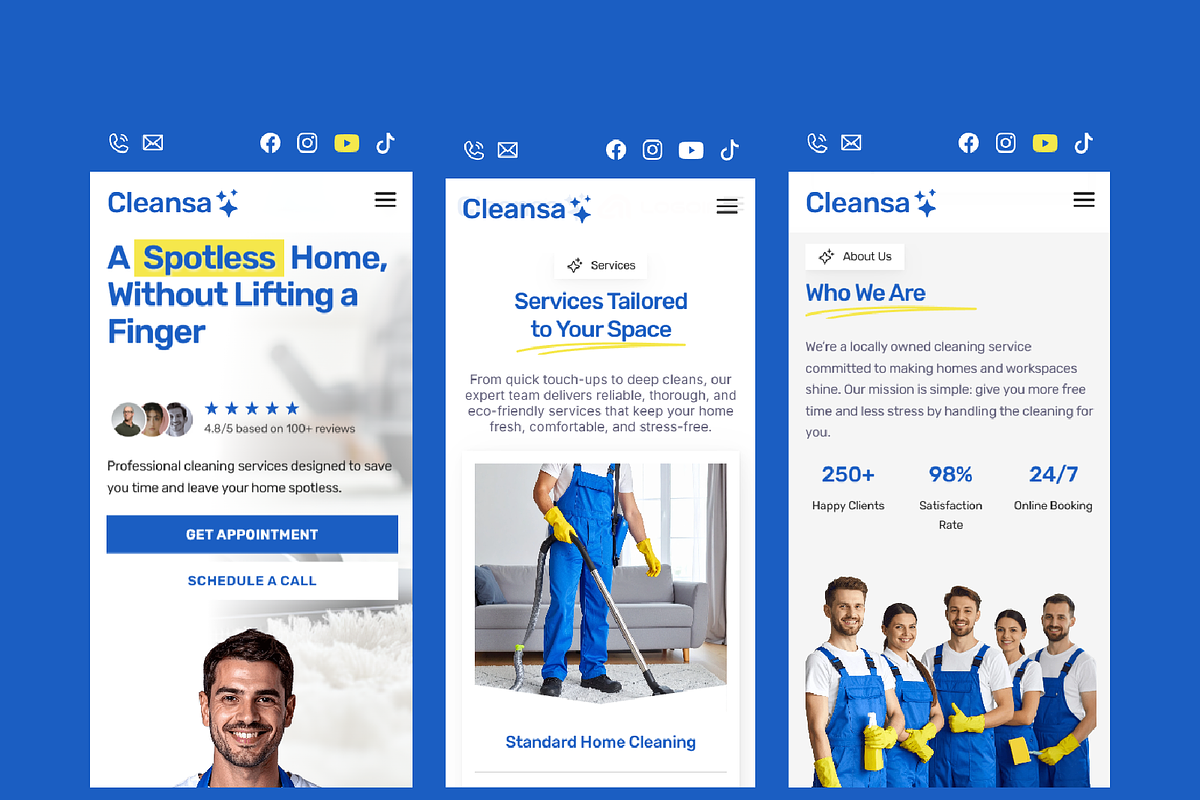 Cleansa - Cleaning Service Website preview 4