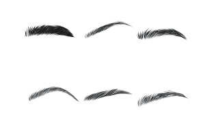 Eyebrows Set 3 Procreate Brush Stamp