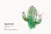 Watercolor Procreate Brushes, a Brush Add-On by Faber Co. (Thumbnail 2 of 9)
