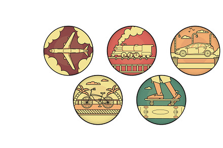 5 Transport Icons