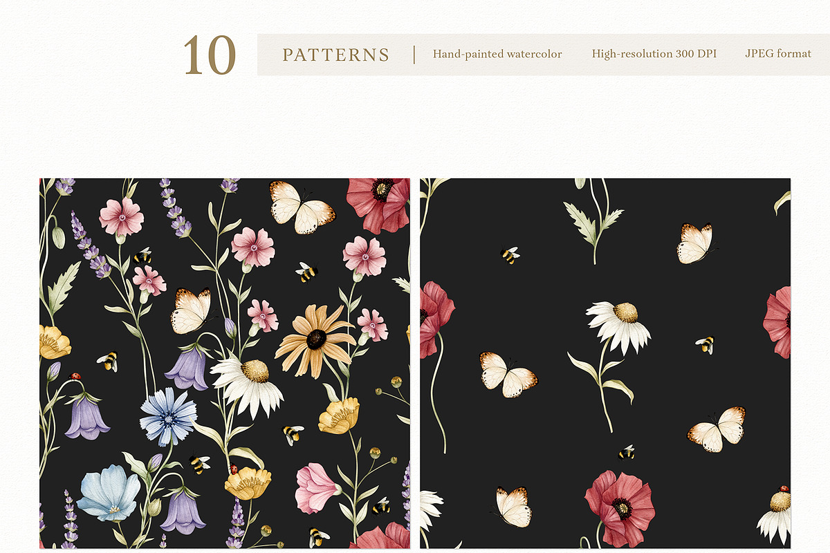 Watercolor Botanical Wildflowers Set, a Decorative Illustration by Carol Lozove (Photo 20 of 36)