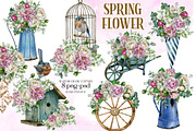 Watercolor spring flower bouquet, an Object Illustration by yana.fefelova (Thumbnail 1 of 5)