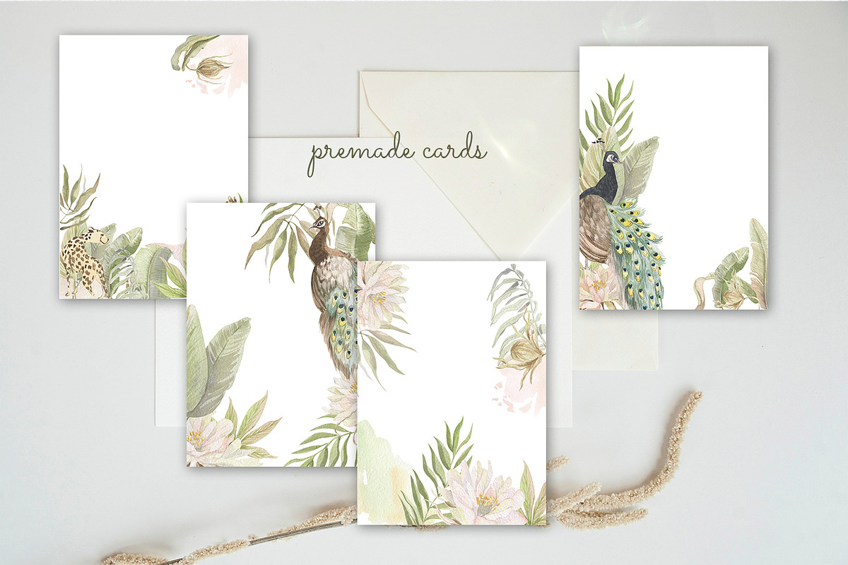 Exotic. watercolor set, an Illustration by Love Watercolor Store (Photo 9 of 11)