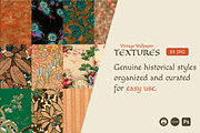 35 Vintage Wallpaper Textures, a Background Graphic by JuliBelushi (Thumbnail 2 of 7)