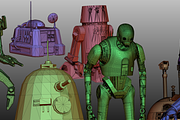 STAR WARS DROIDS PACK low poly, a Characters & Person 3D Model by 2$ SHOP (Thumbnail 8 of 16)