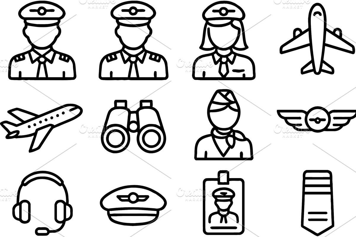 Vector illustration of aviation, a Transportation Illustration by ZinetroN