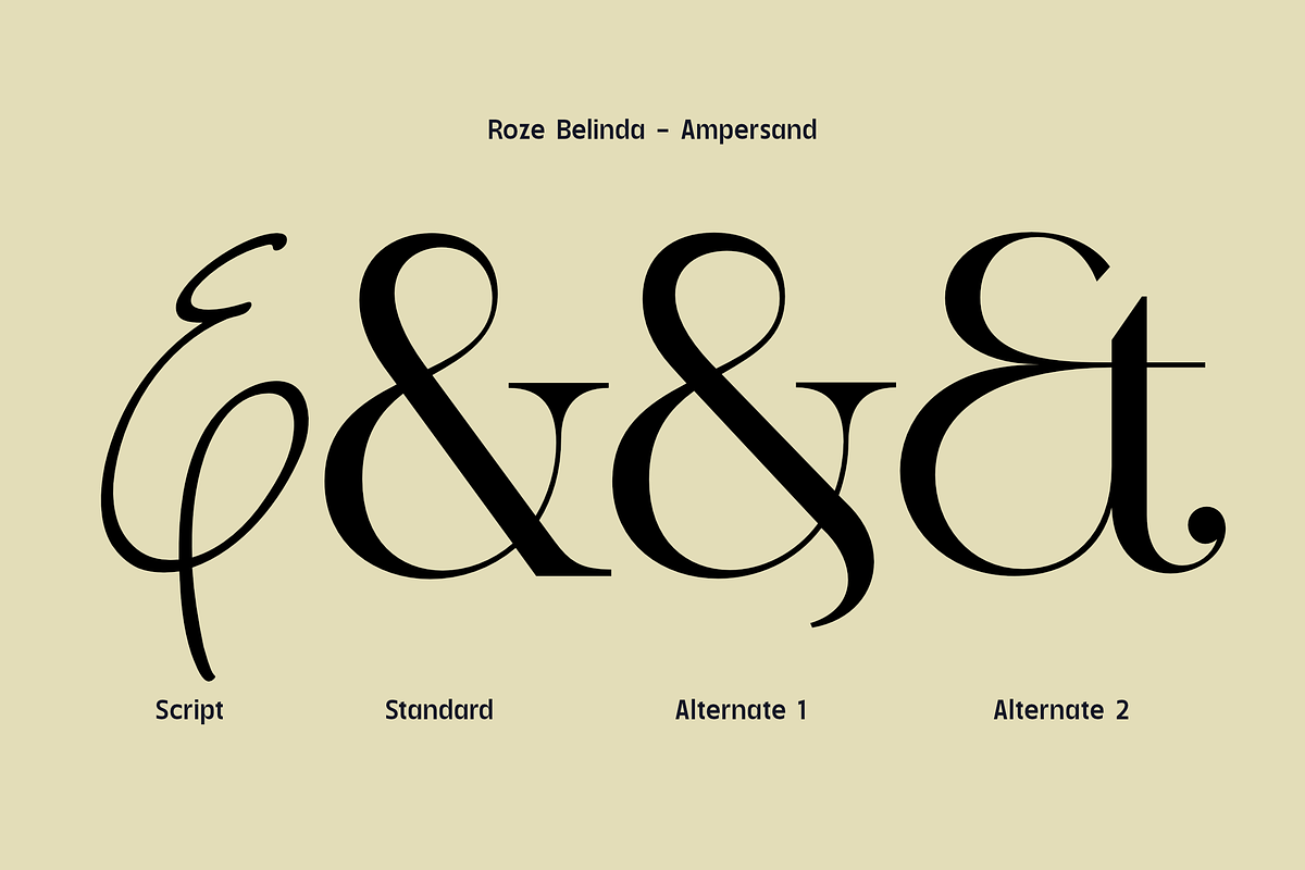 Roze Belinda - Display Font Duo, a Slab Serif Font by Sign Studio (Photo 13 of 15)