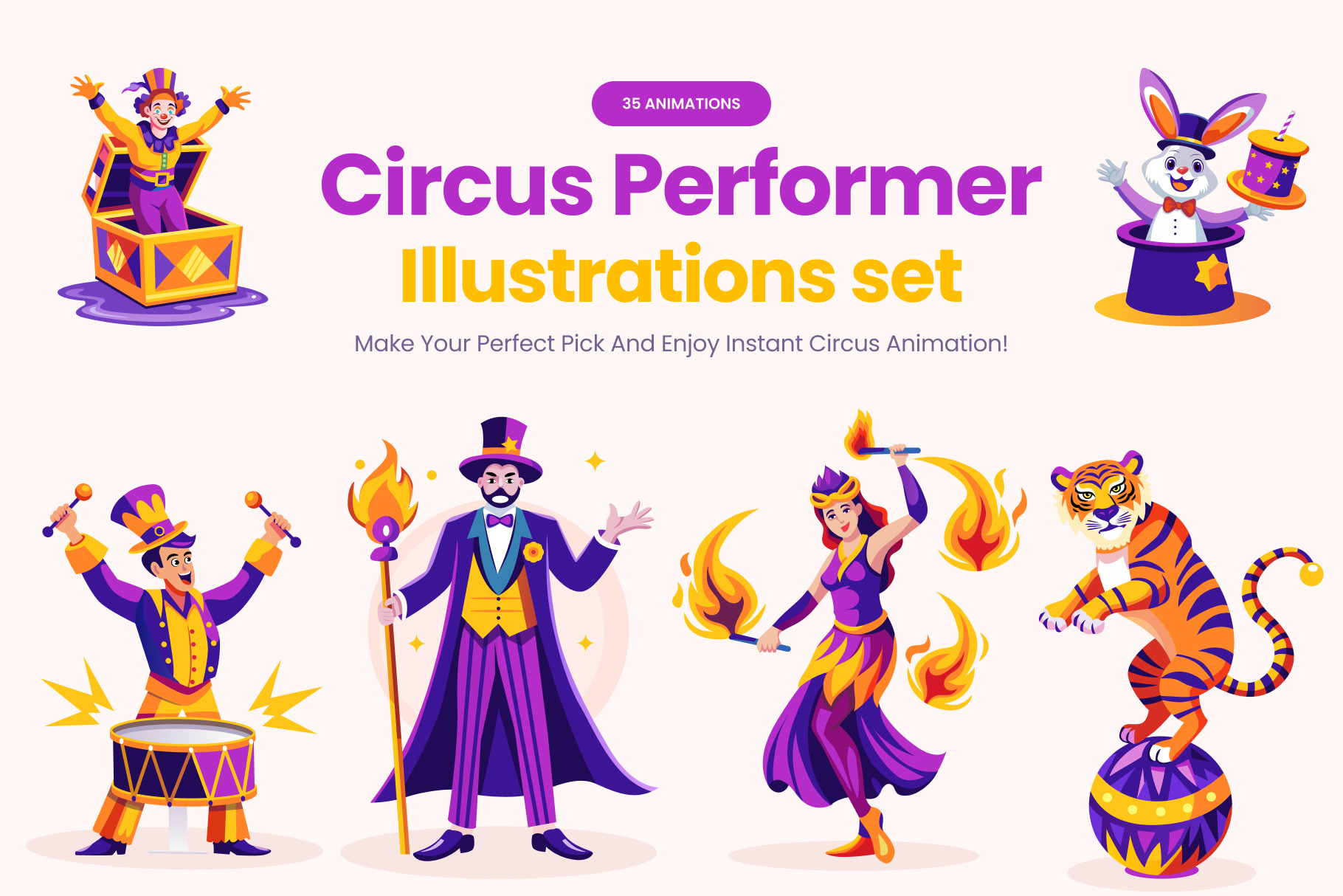 Animated Circus Performer