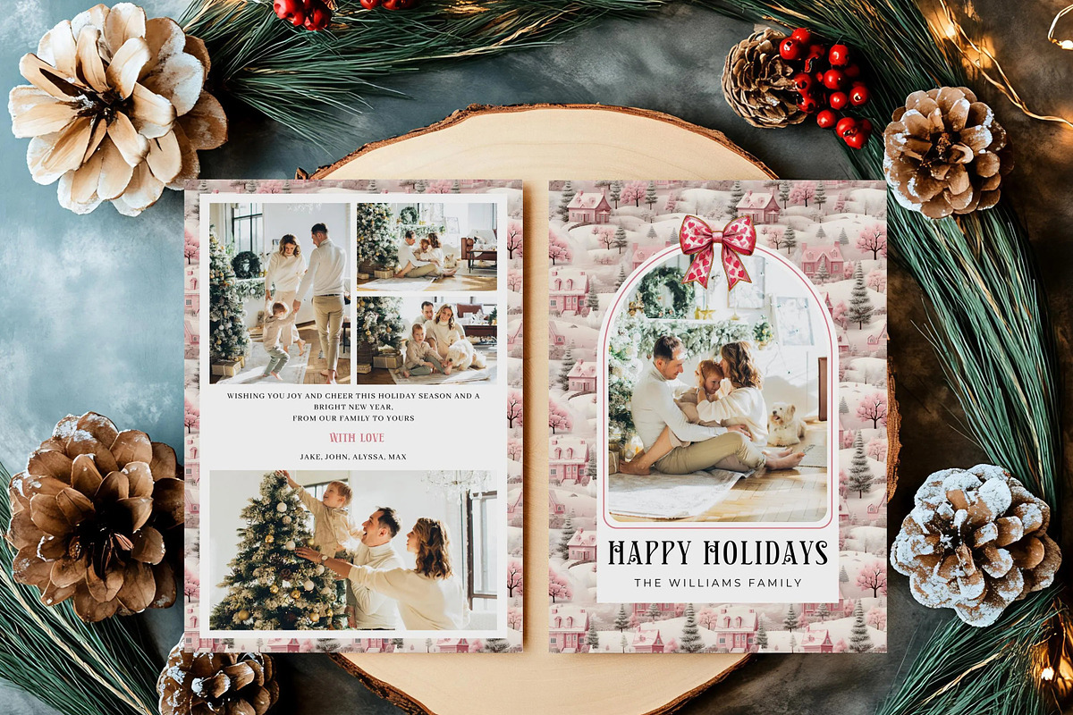 Multi Photo Holiday Card Template, a Card Template by LucaTheme (Photo 1 of 6)