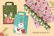 Christmas Animals Illustrations, a Graphic by CreativeChristiana (Thumbnail 2 of 8)