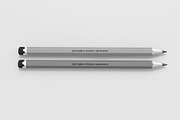 Editable Pencil Mockup Set, a Product Mockup by graphypix (Thumbnail 3 of 4)