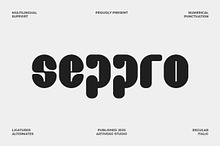 Seppro Bold Strong Font