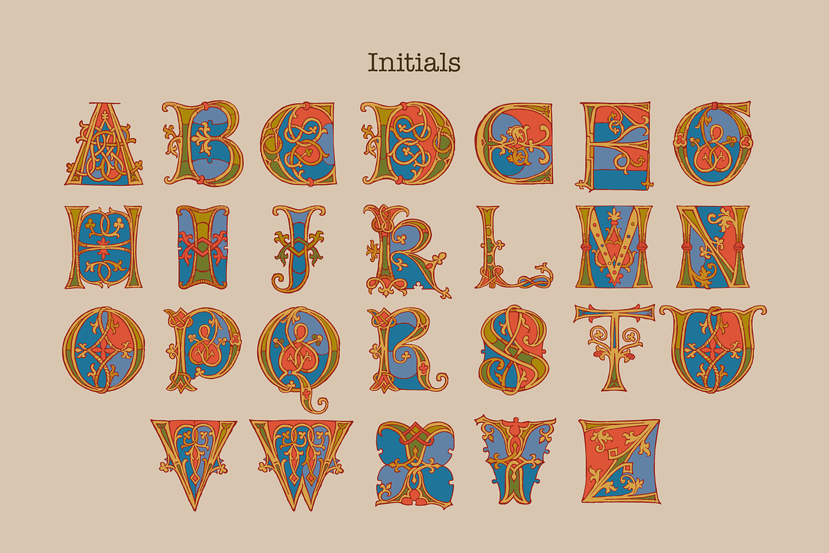 Ulm Initials medieval font, a Blackletter Font by kaer_shop (Photo 2 of 13)