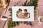 Retro Valentine PNG Clipart Groovy, an Object Illustration by KennedyStudio (Thumbnail 4 of 5)
