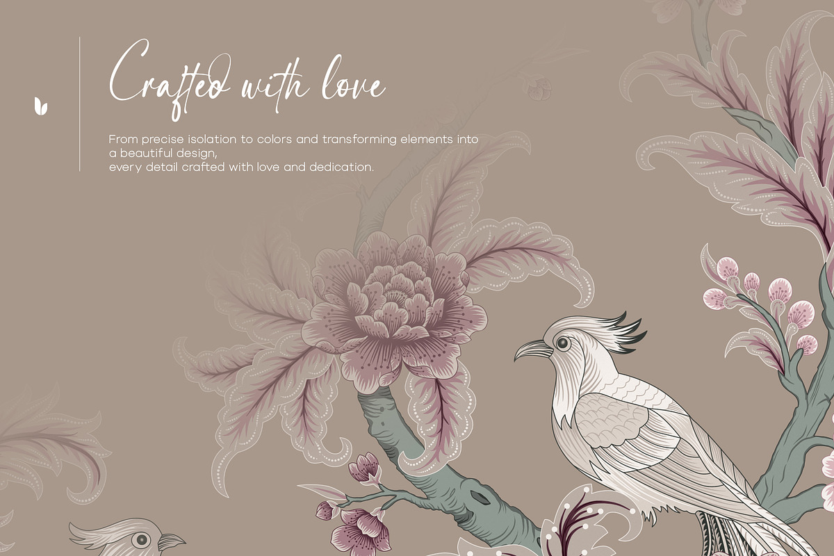 Botanical Chinoiserie Patterns, a Pattern Graphic by LEAFure (Photo 6 of 13)