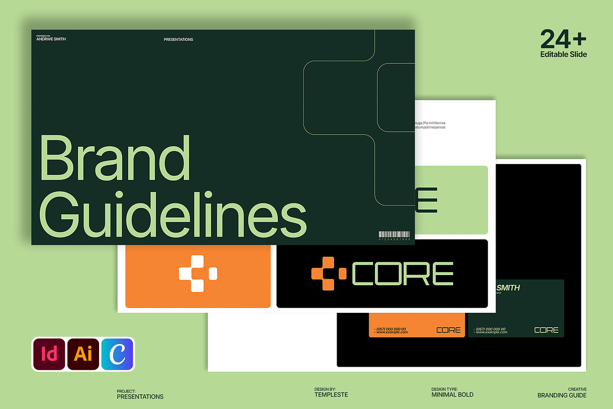 Digital Brand Guideline Presentation, a Branding & Logo Template by Devators (Photo 1 of 6)