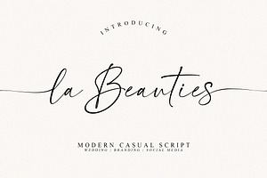 La Beauties Casual Handwritten