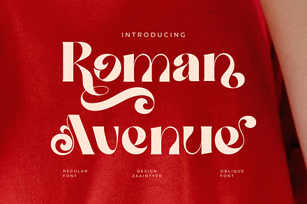 Roman Avenue, a Serif Font by zaaintype