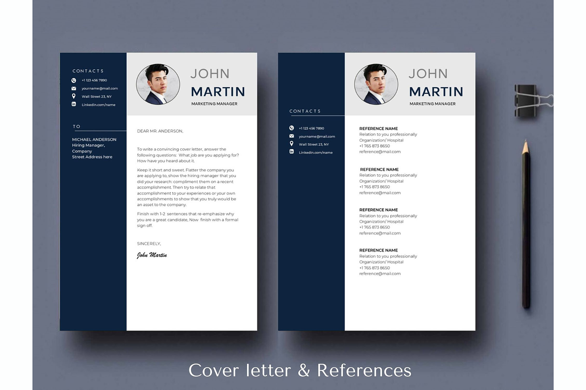Word resume & cover letter template, a Resume Template by Climbwithelevator (Photo 4 of 11)