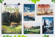 Watercolor postcards, a Poster Template by Pamyatka Shop (Thumbnail 1 of 5)