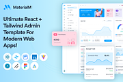 MaterialM React Tailwind Admin Theme, a React Template by WrapPixel (Thumbnail 1 of 7)