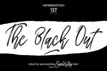 The Black Out | Script Font