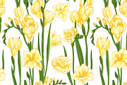 Freesia flowers color. Sketch vector, a Decorative Illustration by irina.vaneeva (Thumbnail 4 of 4)
