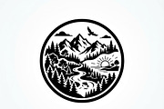 60 Eco Globe Landscape Silhouette, a Technology Illustration by Amazin_art (Thumbnail 6 of 25)