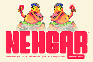 Nehgar - Modern Bold Display Font