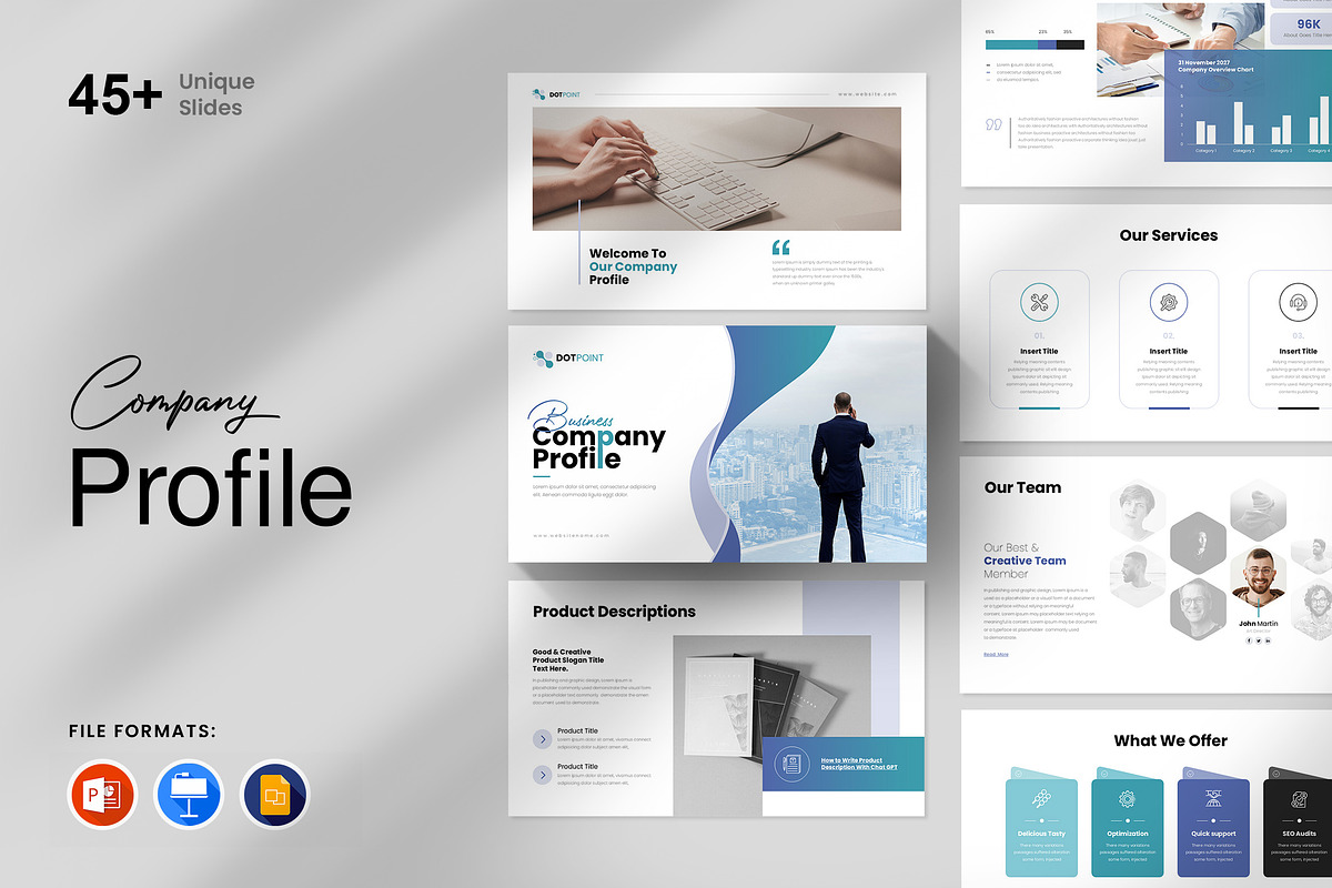 Company Profile Presentation, a Presentation Template by GenerousArt (Photo 1 of 8)