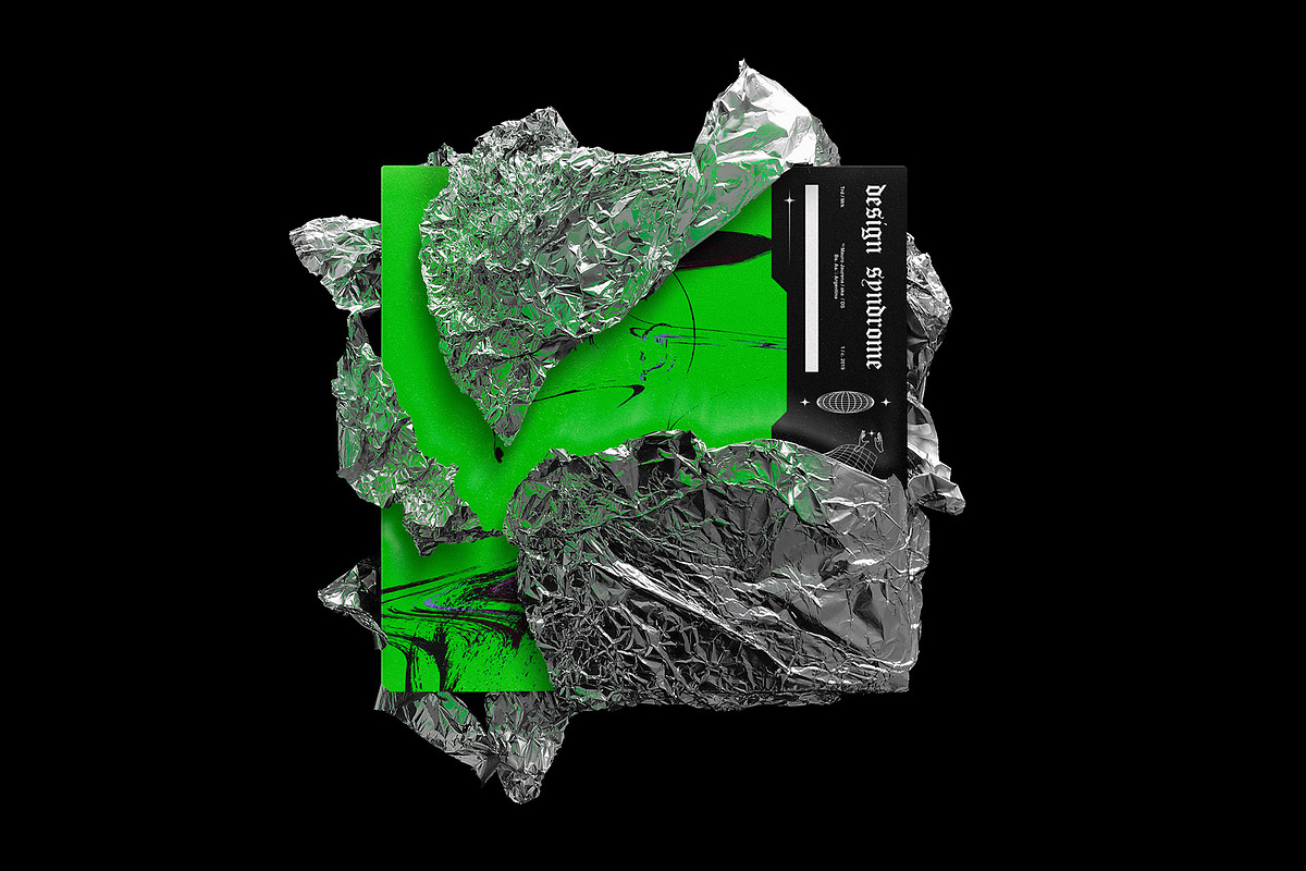 Metallic Wrap Mockup Pack, a Packaging Mockup by Design syndrome (Photo 4 of 5)