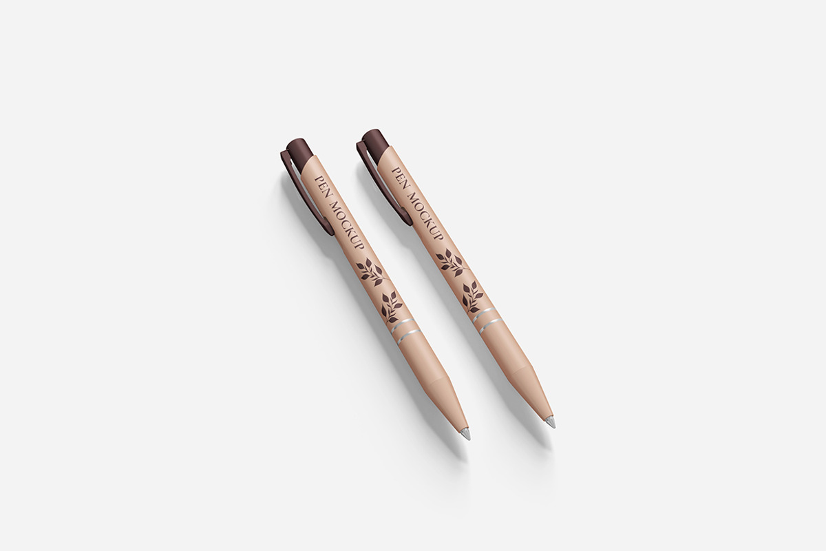 Pen Mockup Set, an Advertising Mockup by Indah (Photo 5 of 6)