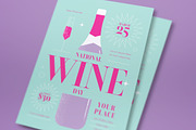 National Wine Day Flyer Set, a Flyer Template by graphicook (Thumbnail 2 of 3)