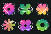 Abstract floral vector shapes, a Decorative Illustration by Torontotokio (Thumbnail 4 of 7)